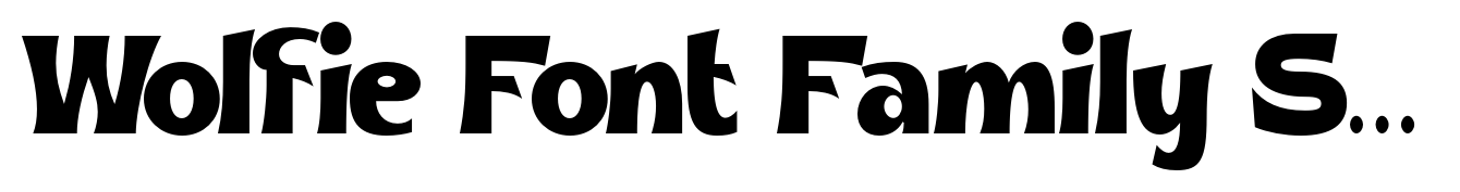 Wolfie Font Family Semi Light Ultra Condensed